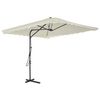 vidaXL Sonnenschirm mit Stahl-Mast 250x250 cm Sandwei&szlig;