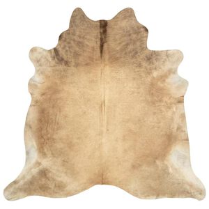 vidaXL Teppich Echtes Rindsleder 150&times;170 cm Beige