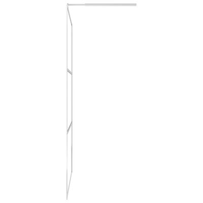 vidaXL Begehbare Duschwand mit voll mattiertem ESG-Glas 80x195 cm