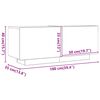 vidaXL TV-Schrank Grau Sonoma 100x35x40 cm Holzwerkstoff