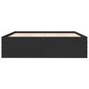 vidaXL Bettgestell Schwarz 200x200 cm Holzwerkstoff