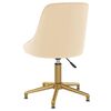 vidaXL Esszimmerstuhl Drehbar Creme Samt