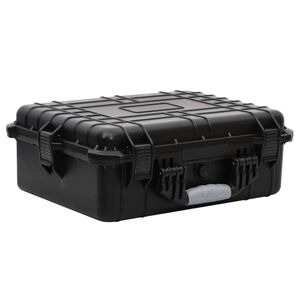 vidaXL Flugkoffer Tragbar Schwarz 52x40x19 cm PP