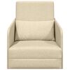 vidaXL Schlafsofa 60cm Creme Stoff