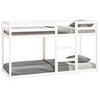 vidaXL Etagenbett Wei&szlig; 75x190 cm Massivholz Kiefer