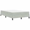 vidaXL Boxspringbett mit Matratze Hellgrau 120 x 200 cm Stoff