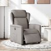 vidaXL Relaxsessel Elektrisch Taupe Stoff