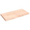 vidaXL Waschtischplatte 120x60x(2-6) cm Massivholz Unbehandelt