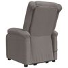 vidaXL Massagesessel mit Aufstehhilfe Taupe Stoff