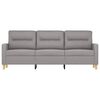 vidaXL 3-Sitzer-Sofa Hellgrau 180 cm Stoff