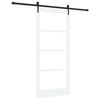 vidaXL Schiebet&uuml;r ORKDAL 93 x 211 cm Massivholz Kiefer und Glas Wei&szlig;