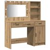 vidaXL Schminktisch 2 Stk. Braun 78,5 x 41 x 135 cm Holzwerkstoff