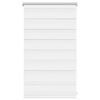 vidaXL Zebra-Rollo 50,9 x 100 cm, Stoffbreite 46,7 cm, Wei&szlig;