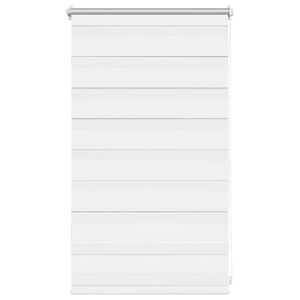 vidaXL Zebra-Rollo 50,9 x 100 cm, Stoffbreite 46,7 cm, Wei&szlig;