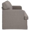 vidaXL Sofa Taupe Gesamtabmessungen: 201 x 80 x 85 cm (B x T x H) Samt