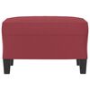 vidaXL Fußhocker Weinrot 60x50x41 cm Kunstleder