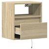 vidaXL TV-Wandschrank mit LED-Beleuchtung Sonoma 41x31x45 cm