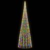vidaXL LED-Weihnachtsbaum f&uuml;r Fahnenmast 3000 LEDs Mehrfarbig 800 cm