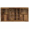 vidaXL LED-Sideboard 3 pcs Altholz 202 x 37 x 100 cm Holzwerkstoff