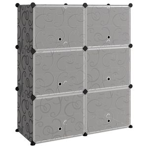 vidaXL Schuhregal Schwarz 84,5x31x93,5 cm PP