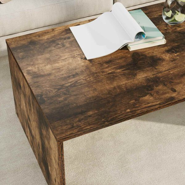 vidaXL Couchtisch Ger&auml;ucherte Eiche 95 x 50 x 34 cm Holzwerkstoff