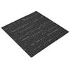 vidaXL Teppichfliese Gestreift Schwarz 50 x 50 cm 4 pcs PP und Bitumen