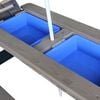 AXI Sand- und Wasser-Picknicktisch Nick mit Schirm Anthrazit & Grau