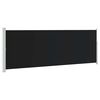 vidaXL Ausziehbare Seitenmarkise 160x514 cm Schwarz