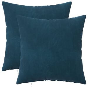 vidaXL Kissen mit Kissen HEERLEN 2 Stk. Blau Samt