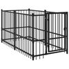 vidaXL Hundezwinger Schwarz 193,5x97x100 cm Stahl