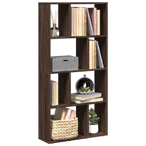 vidaXL B&uuml;cherregal Braun Eichen-Optik 60x20x120,5 cm Holzwerkstoff