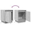 vidaXL Nachttisch 2 pcs Grau 39 x 34,5 x 50 cm Holzwerkstoff