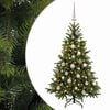 vidaXL K&uuml;nstlicher Weihnachtsbaum mit Weihnachtskugel 150 cm 150 LEDs