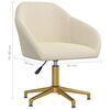 vidaXL Esszimmerstuhl Drehbar Creme Samt