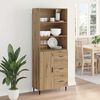 vidaXL Highboard mit Schubladen Artisan-Eiche 69,5 x 34 x 180 cm