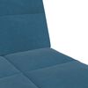 vidaXL Schlafsofa 2-Sitzer mit Fu&szlig;hocker Blau Samt