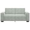 vidaXL 2-Sitzer-Sofa Hellgrau 140 cm Samt