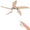 vidaXL Deckenventilator mit Licht und Fernbedienung &Oslash; 110 cm Sonoma