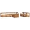 vidaXL Outdoor-Sofagarnitur 7 stk. Natur Massivholz Akazie