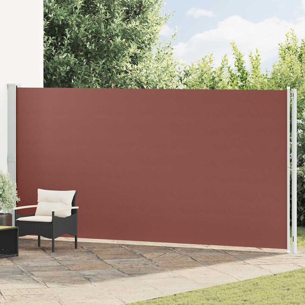 vidaXL Seitenmarkise Ausziehbar 200x600 cm Braun