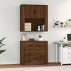 vidaXL Highboard Braun Eichen-Optik Holzwerkstoff