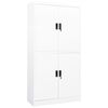 vidaXL B&uuml;roschrank Wei&szlig; 90x40x180 cm Stahl