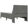 vidaXL Bettgestell mit Matratze Dunkelgrau 90 x 190 cm Samt