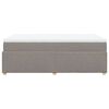 vidaXL Boxspringbett mit Matratze Taupe 120x190 cm Stoff