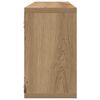 vidaXL Wandregal 2 pcs Artisan-Eiche 80 x 15 x 26 cm Holzwerkstoff