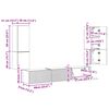 vidaXL TV-Schrankset Wandmontiert 4 pcs Graues Sonoma Holzwerkstoff