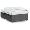 vidaXL Bettgestell ohne Matratze Dunkelgrau 120x190 cm Stoff