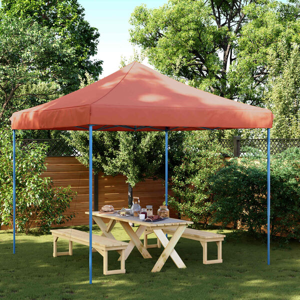 vidaXL Partyzelt Faltbar Pop-Up Terrakottarot 292x292x315 cm