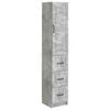vidaXL Schrankset 2 Stk. 33 x 34,5 x 87 cm Holzwerkstoff Betongrau