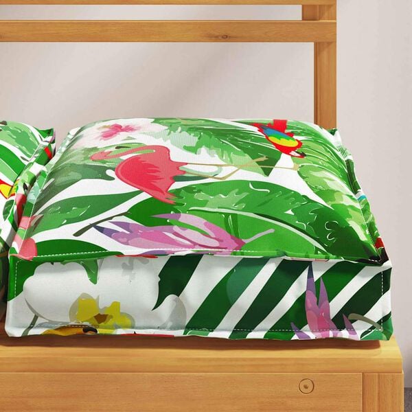 vidaXL Palettkissen für geeigneten Sitz Floral 2 pcs Mehrfarbig